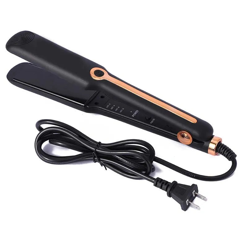 Hair Straightener Professional Ceramic Flat Iron Negative Ion Wide Plate Temperature Adjustable Straightening Iron