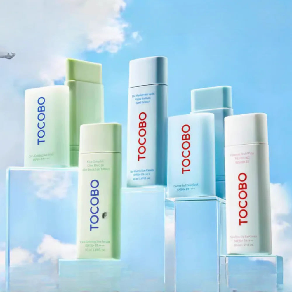 Tocobo SPF50+ Sunscreen Natural Cotton Sunblock Moisturizing Strong UV Violet Non-greasy Sun Protection Refreshing Skin Care