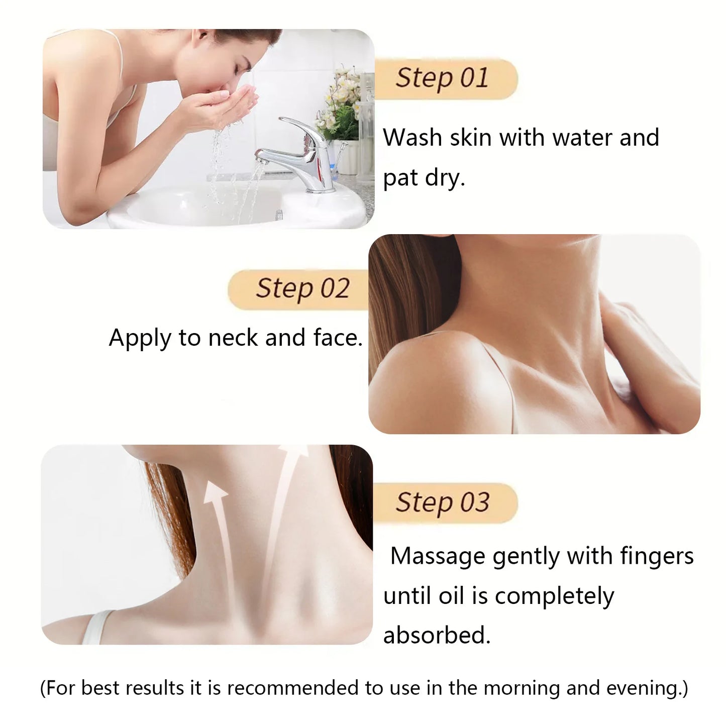 Neck Lines Protein Cream Collagen Eliminate Neck Fine Lines Anti-ageing Lift Rejuvenation Nourish Eliminate Double Chin SkinCare