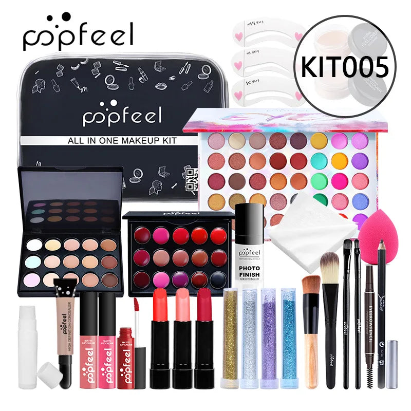 Makeup Set Foundation Eyeshadow Makeup Brush Student Newcomer Full Makeup Gift Box Makeup Set 27 Pieces Christmas Birthday Gift