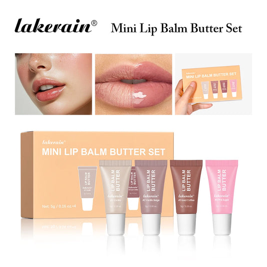 Summer Butter Mini Lip Balm Travel Kit Buttery Moisturizing Tinted Lip Balm Watery Multi-color Lipstick For All Skin Types
