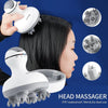 Waterproof Electric Head Massager Scalp Massage Comb Hair Cleaning Brush Body Deep Tissue Kneading Vibration Roller Scratcher