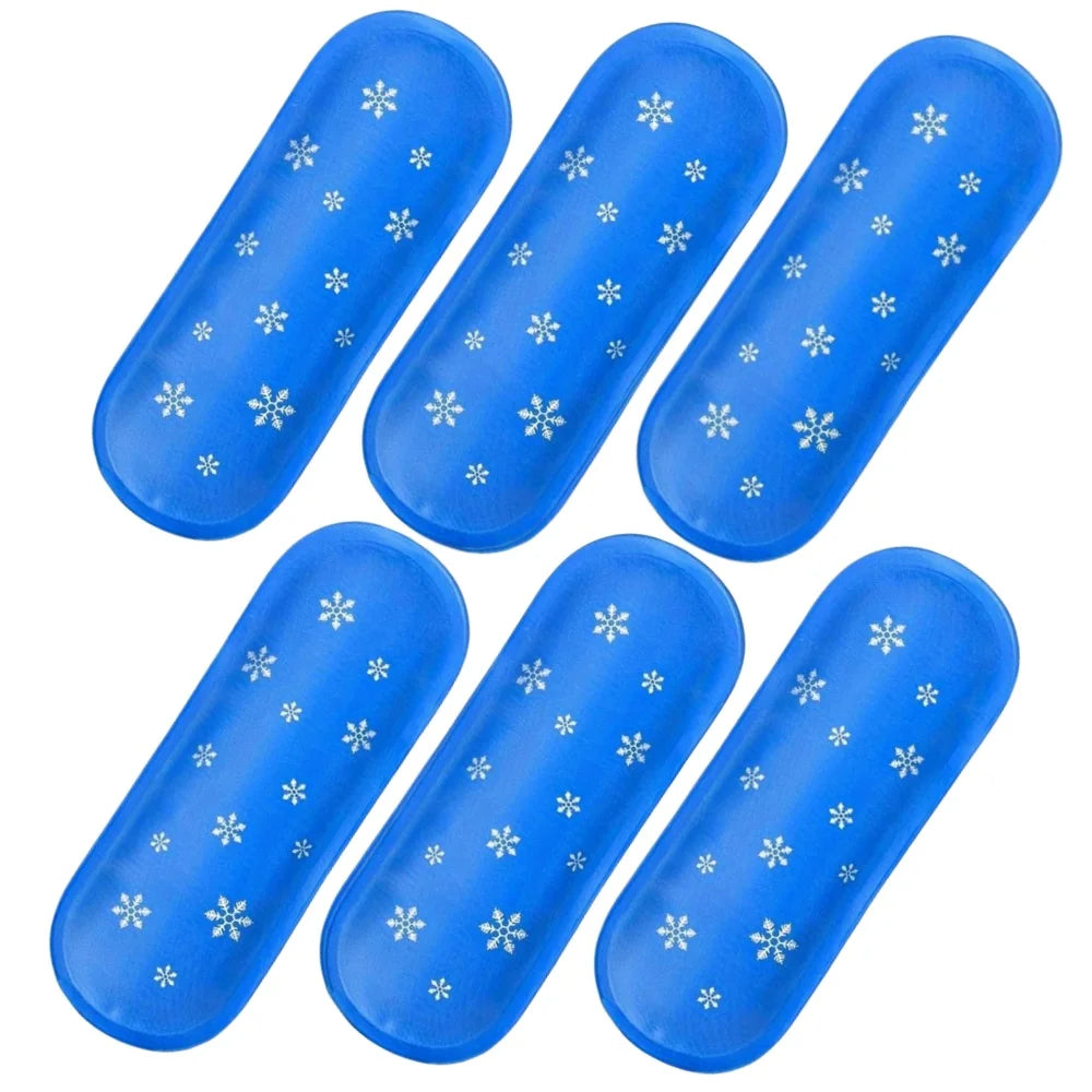 1/6pcs Insulin Gel Ice Bag Reusable Cooling Bag Refrigerated Ice Strip Cold Insulation Ice Pack for Pain Relief Medicine Storage