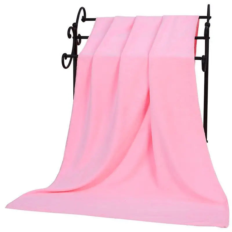 Large thick microfiber bath towel absorbent and quick-drying swimming fitness sports beauty salon towel Beach towel