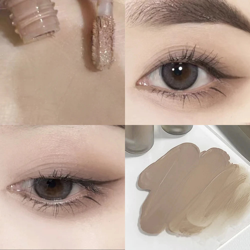 Single-Color Eyeshadow Liquid - Matte, Velvety, Enhances Complexion, Low Saturation, Blendable, Soft Matte Finish, Easy to Apply