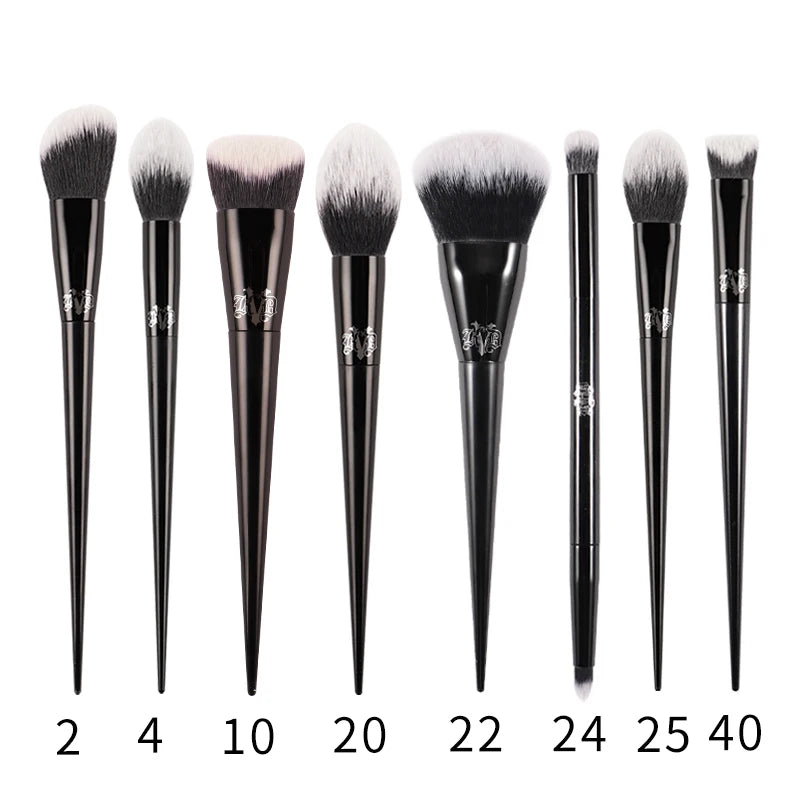 Kat Von D Makeup Brush Set & Kit Foundation Blush Highlight Concealer Powder Sculpting Eyeshadow Brush KVD Brand Makeup Brush