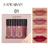 HANDAIYAN 4-Piece NonStick Cup Lip Gloss Set,Lip Tint, Matte Finish, Velvet Liquid Lipstick