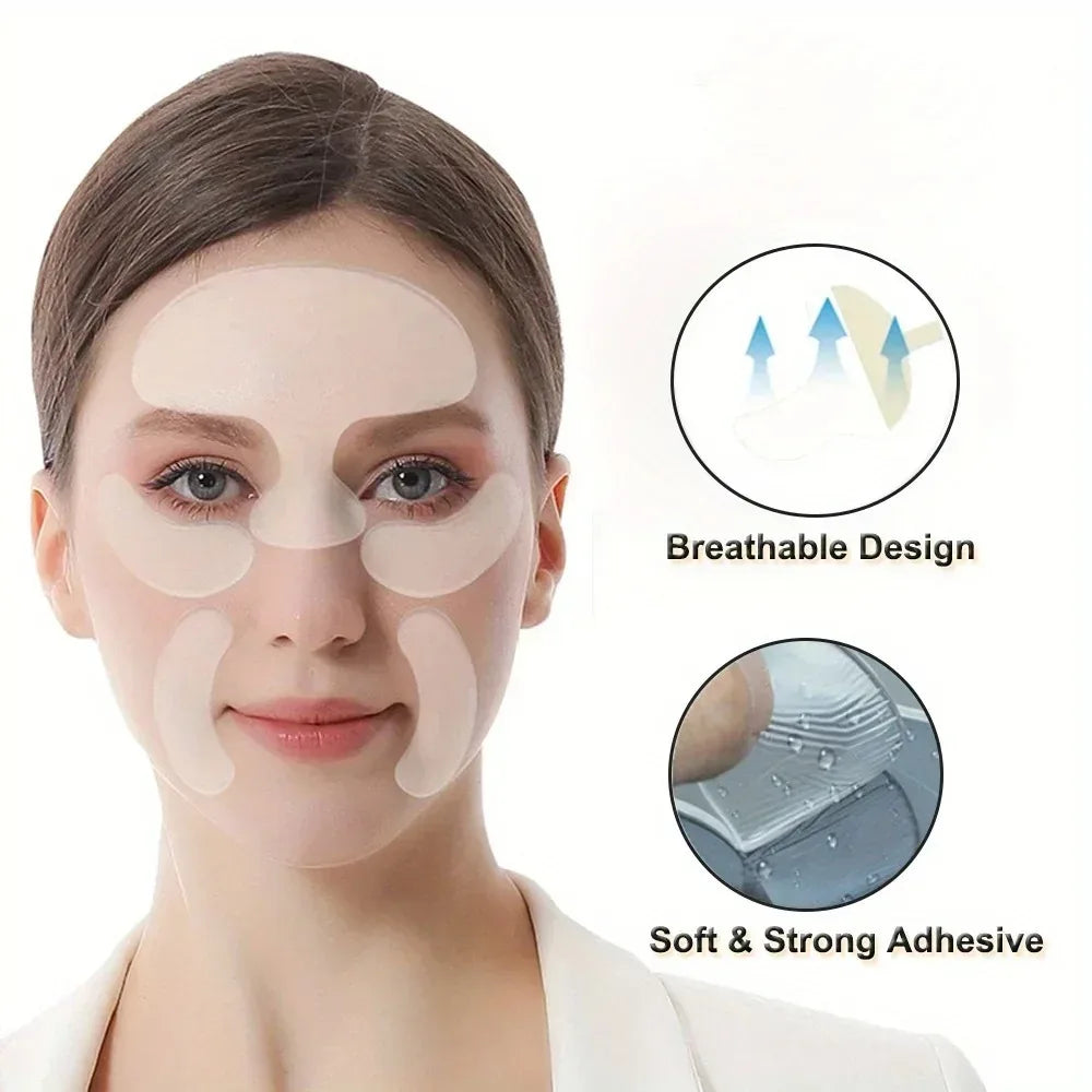 Reusable Silicone Anti-Wrinkle Pad Face Forehead Neck Hand Care Skin Lifting Tool Sticker Pad Anti-Wrinkle Aging Patch