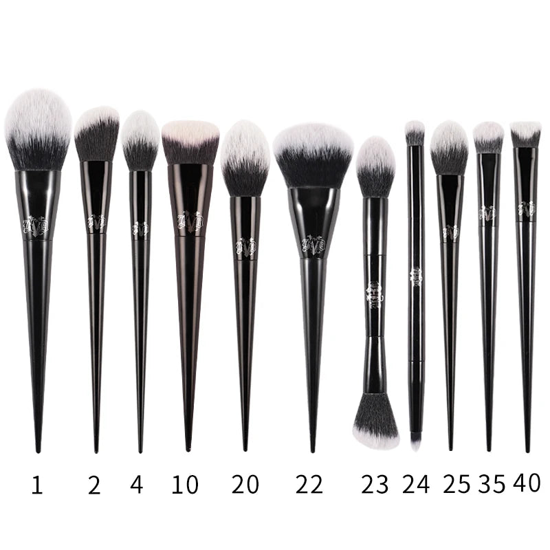 Kat Von D Makeup Brush Set & Kit Foundation Blush Highlight Concealer Powder Sculpting Eyeshadow Brush KVD Brand Makeup Brush