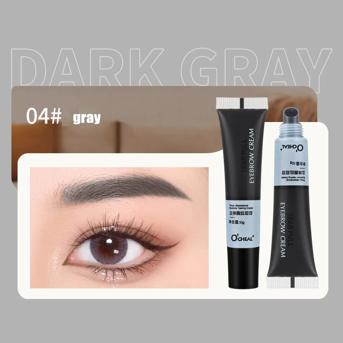 15-Minute Fast Henna Eyebrow & Eyelash Dye Tint Gel – Professional Easy-Use Brown & Black Cream Kit for Long-Lasting Color