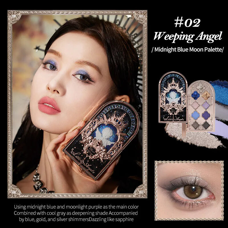 Moonlight Mermaid Gemstone Eyeshadow Palette Highly Pigmented Matte Shimmer Swan Ballet Eye shadow Collection