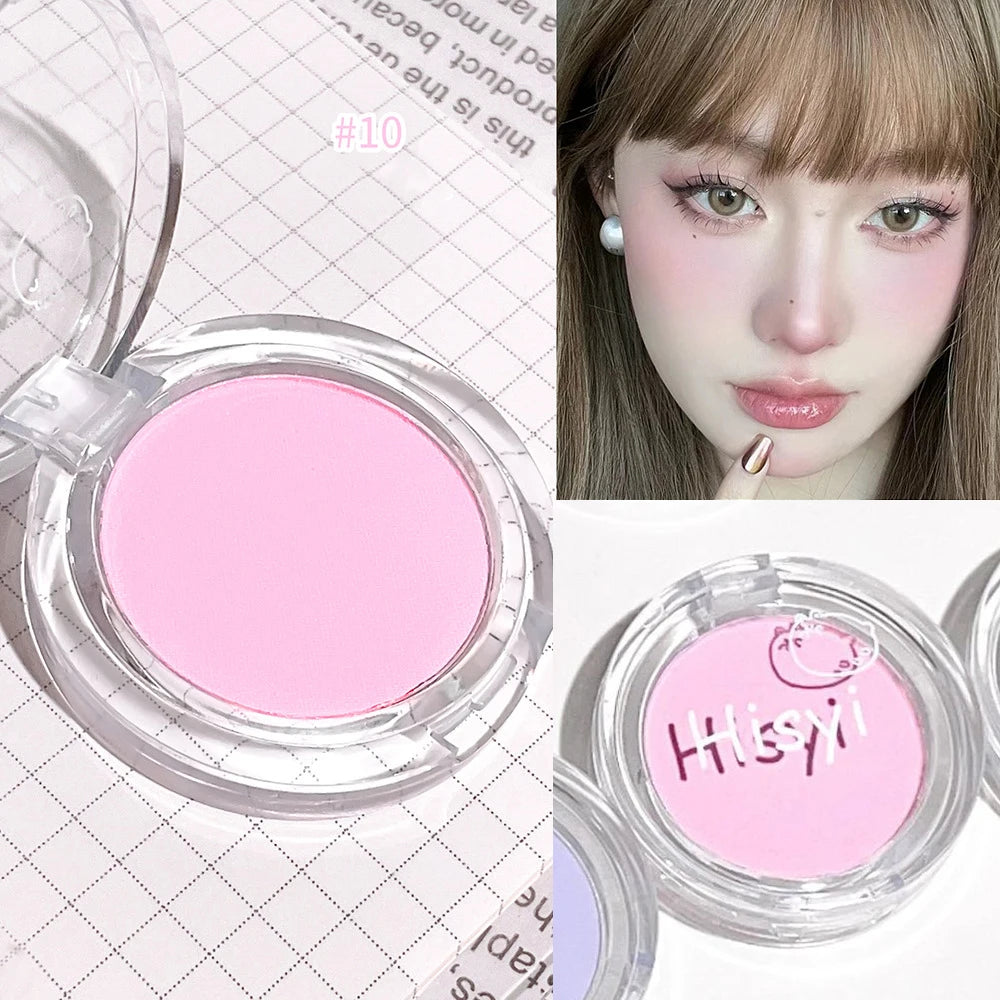 Monochrome Blush Palette Rose Orange Soft Mist Girl Blusher Powder Natural Face Makeup Matte Peach Rouge Contour Shadow Palette