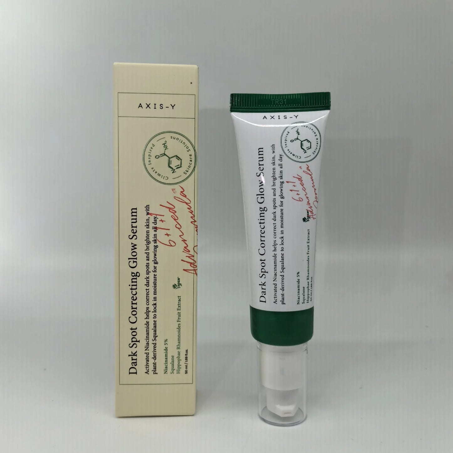 50ml / 1.69 fl. oz AXIS-Y Dark Spot Correcting Glow Serum 5% Niacinamide Face Dark Spot Remover Korean Skin Care