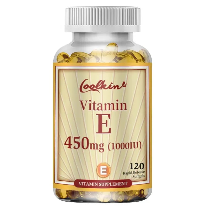 Vitamin E Capsules 450mg - Anti Aging,Anti-Wrinkle Firming Skin, Facial Treatment - 120 Capsules