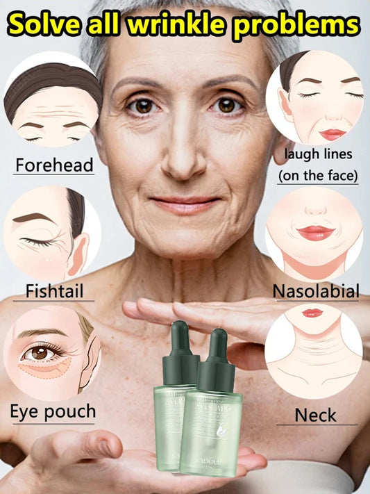 Avocado Face Essence Organic Shea Butter Moisturizing Anti-Aging Whitening Repairing Nourish Smooth Facial Serum Skin Care