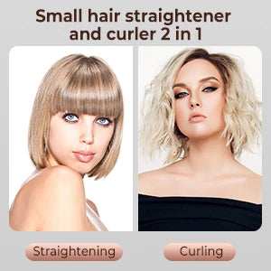Mini Hair Straightener Curling Iron Hair Curler Wand Professional Curly Ceramic Electric Salon Styling Tool Small Crimping