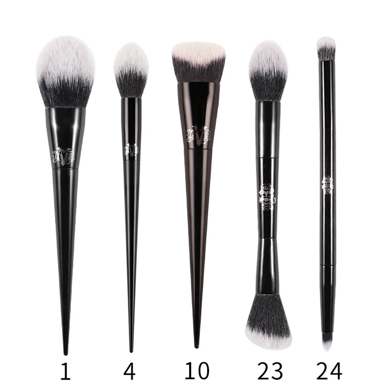 Kat Von D Makeup Brush Set & Kit Foundation Blush Highlight Concealer Powder Sculpting Eyeshadow Brush KVD Brand Makeup Brush