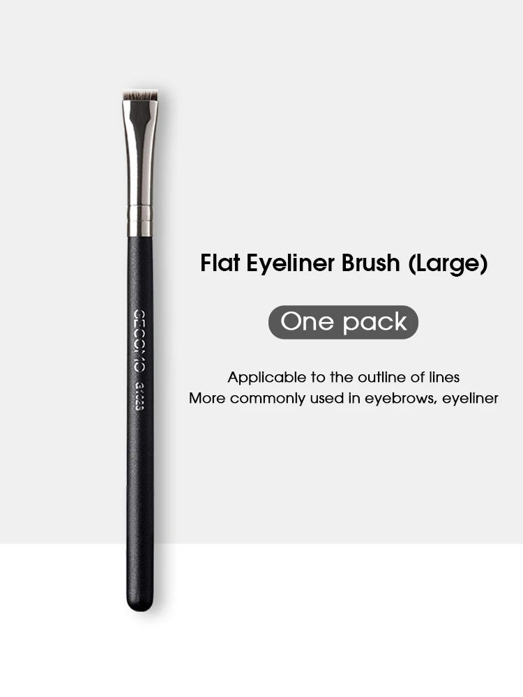 Eyeliner brush eyebrow brush do not eat powder easy overhand blade flat head brush circular arc brush eye repair makeup brush