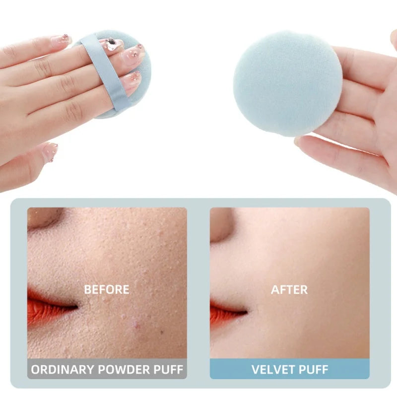 5/10Pcs Round Makeup Sponges Cosmetics Tools Soft Velvet Powder Puff Blender Sponges Facial Foundation Puff Make Up Accessories