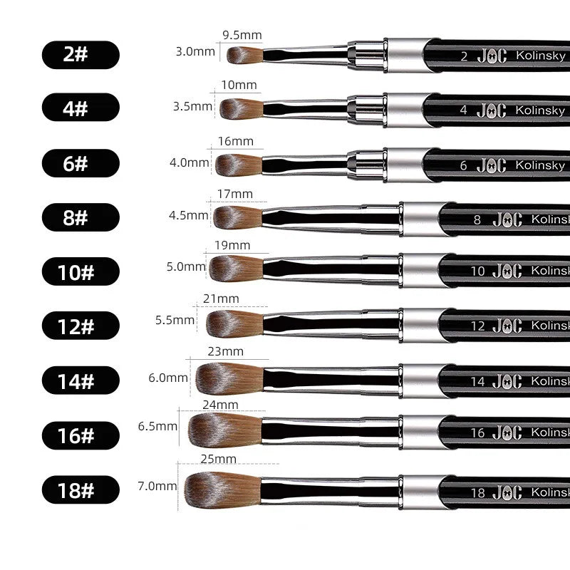 1PC Nail Acrylic Brush Kolinsky Sable Acrylic Brush UV Gel Carving Pen Brush Liquid Powder DIY Nail Drawing