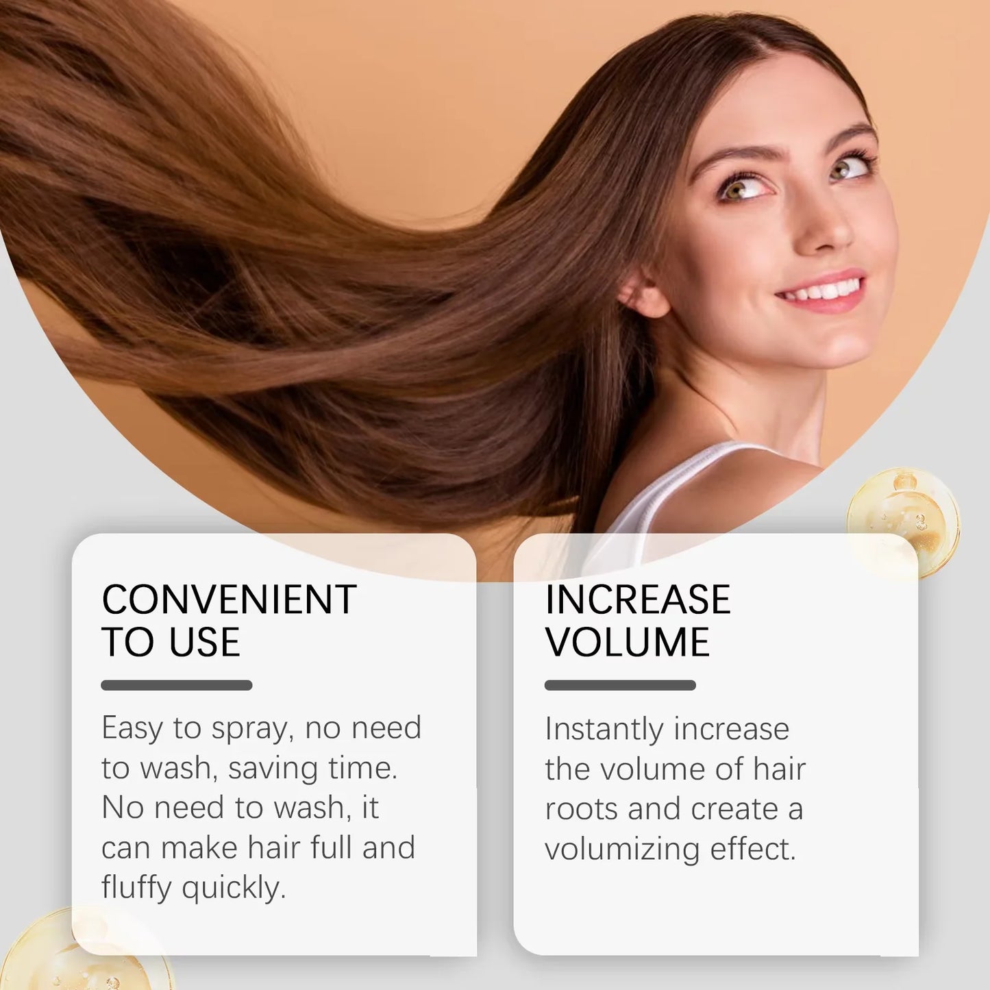 New Natural Dry Shampoo Oil Control Refreshing Fluffy Increase Luster Hair Washing Free Organic Fresh Volumizing Dark Hair Spray