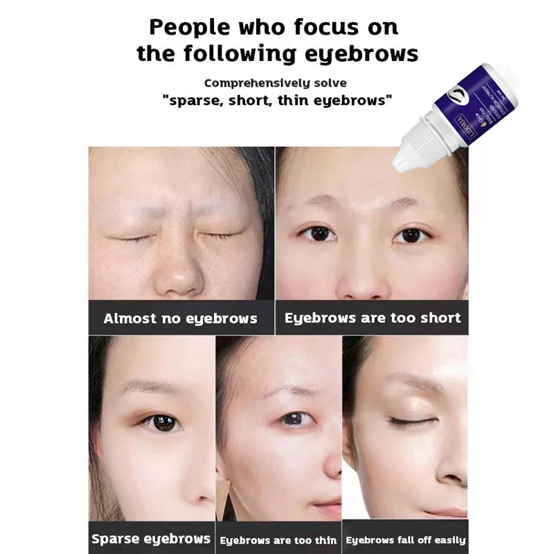 Eyebrow Growth Serum Nourishing Follicles Lashes Enhancer Thick Eyelash Nutrition Liquid Extension Intensive Lengthening 2024