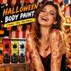 Halloween Body Paint Metallic Glitter Face Makeup Pearl Gold Red 3 Colors Costume Party Long Lasting Easy Remove Skin Safe 100g