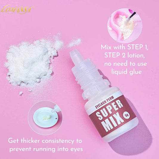 Lomansa 5g Super Mix Eyelash Perm Solution Blending Agent Keratin Eyelash Curling Surgery Mix Viscosity Enhancing Makeup Tool
