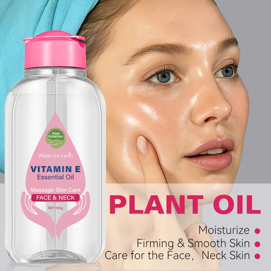 Vitamin E Essential Oil with Niacinamide & Ceramide - Face & Neck Massage Skin Care for Even Tone
