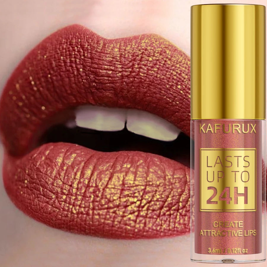 14-Color Glitter Metallic Lip Glaze – Shiny, Long-Lasting, Waterproof Lip Gloss, Liquid Lipstick, Lip Oil, Lip Tint, Gift for Women