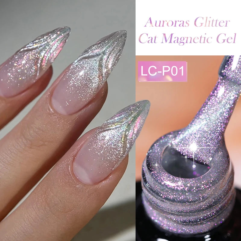 LILYCUTE Thermal Nail Gel Polish 3 Layers Temperature Shiny Color Changing Series Semi Permanent Soak Off UV Nail Gels Polish