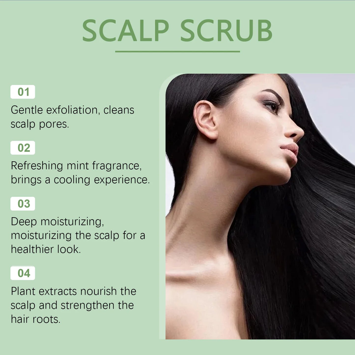 Rosemary Scalp Scrub Gentle Deeply Cleansing Shampoo Moisturizing Cooling Nourishing Soothing Hair Scalp Massager Care Products