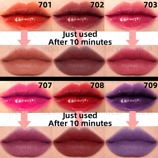 Waterproof Matte Lip tint Long-lasting Lip Glaze Sexy Plump Lip Glow Oil Velvet Lip Gloss Stain Makeup Full Color Lip Cosmetic