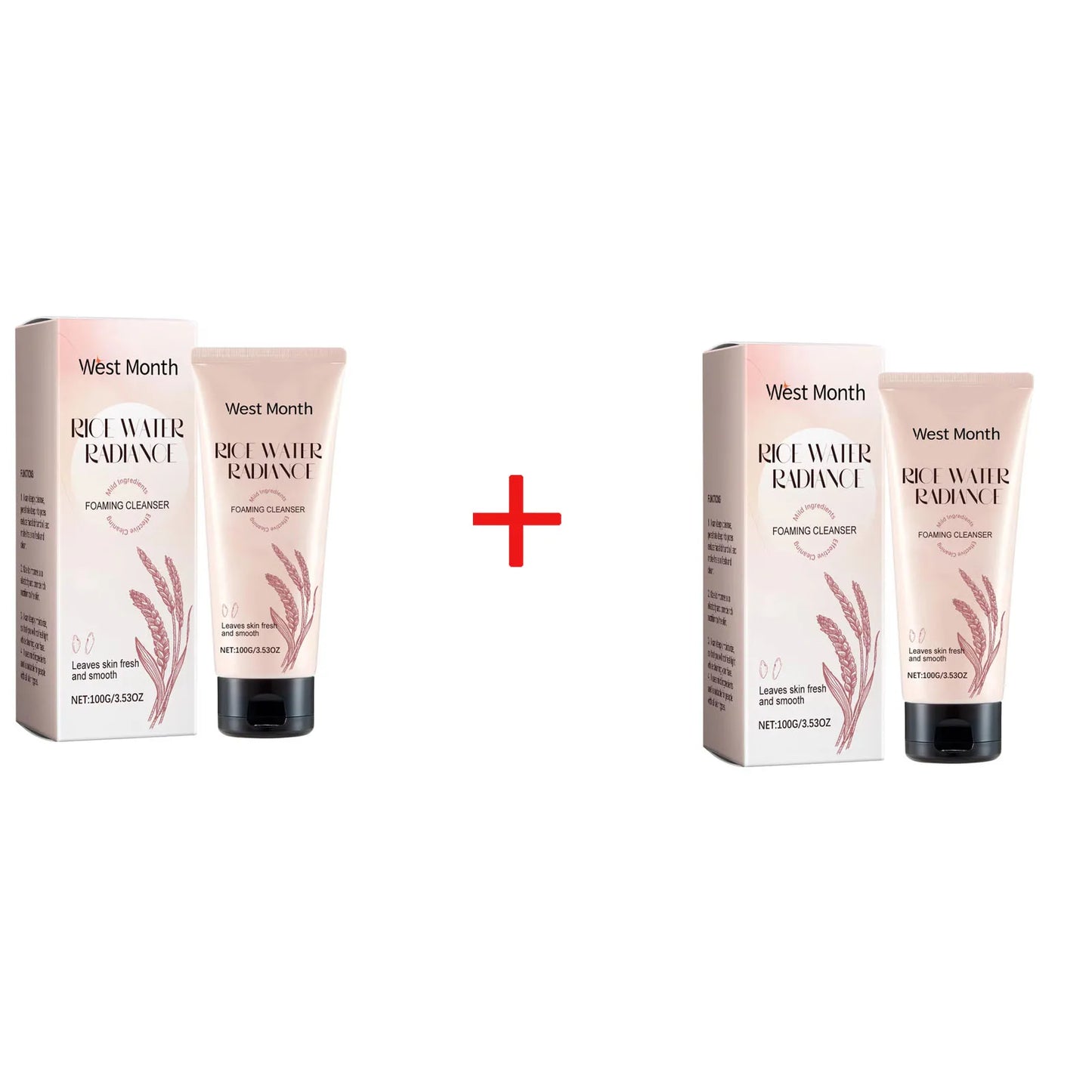 Rice Water Face Wash Deep Cleaning Moisturizing Brightening Rejuvenation Oil Control Sooth Facial Cleanser Foam Korean Skin Care