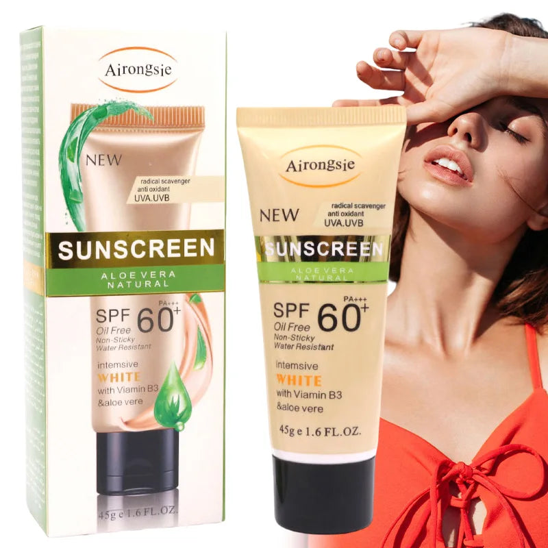 Sunscreen Spf60 Spf90 Facial Body Sun Cream Sunblock Skin Protective Oil Control Isolation Lotion Blocker Refreshing Skin Care