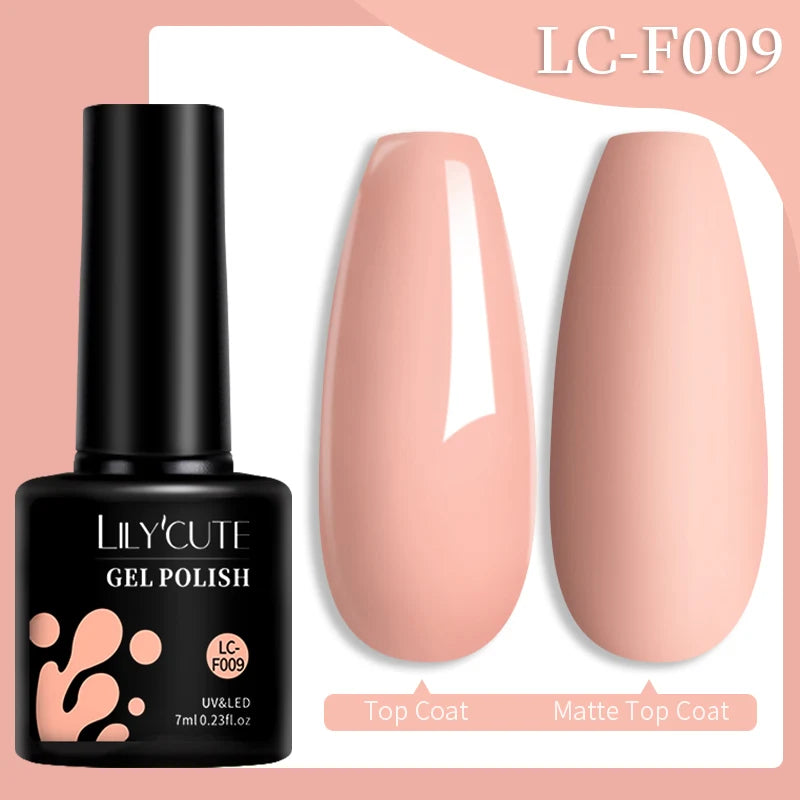 LILYCUTE Fluorescent Nail Gel Polish Orange Red Neon Bright Color Summer Series Soak Off For Manicure Nail Art UV Gel Varnish