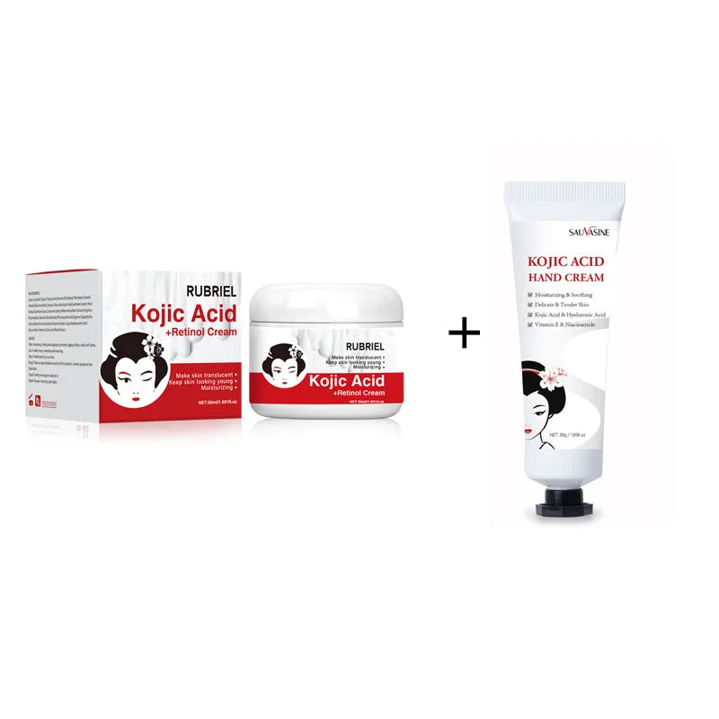 Kojic Acid Hand Cream Whitening Fast Smooth Nourish Cream Lightening Dark Skin Brightening Moisturizing Skin Care for Men Women