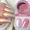 NICOLE DIARY 5g Aurora Pearl White Pink Nail Powder Pigments Metallic Rubbing Dust Moonlight Effect Nail Arts Decoration