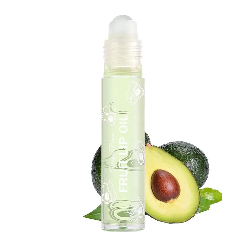 Transparent Hydrating Lip Gloss Fruit Roll-on Balm Lip Makeup Gloss Oil Primer Moisturizing Clear Lip Oil Long Lasting Cosmetics