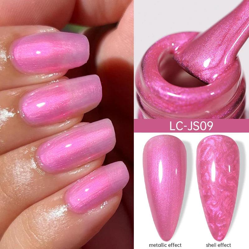 LILYCUTE Thermal Nail Gel Polish 3 Layers Temperature Shiny Color Changing Series Semi Permanent Soak Off UV Nail Gels Polish