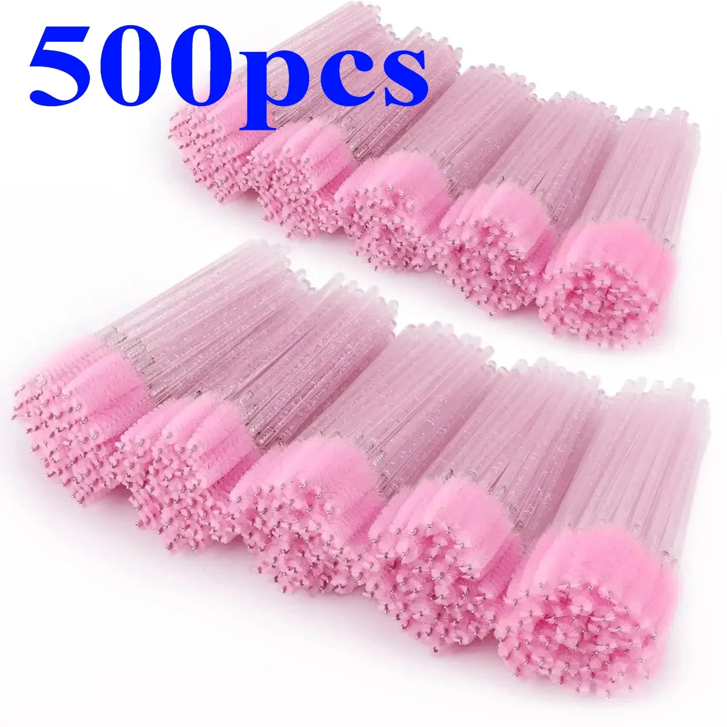 500/1000pcs Disposable Mascara Wands Eyelash Brush Spoolies for Eyebrow Eye Lash Extension Colorful Wholesale Beauty Tools