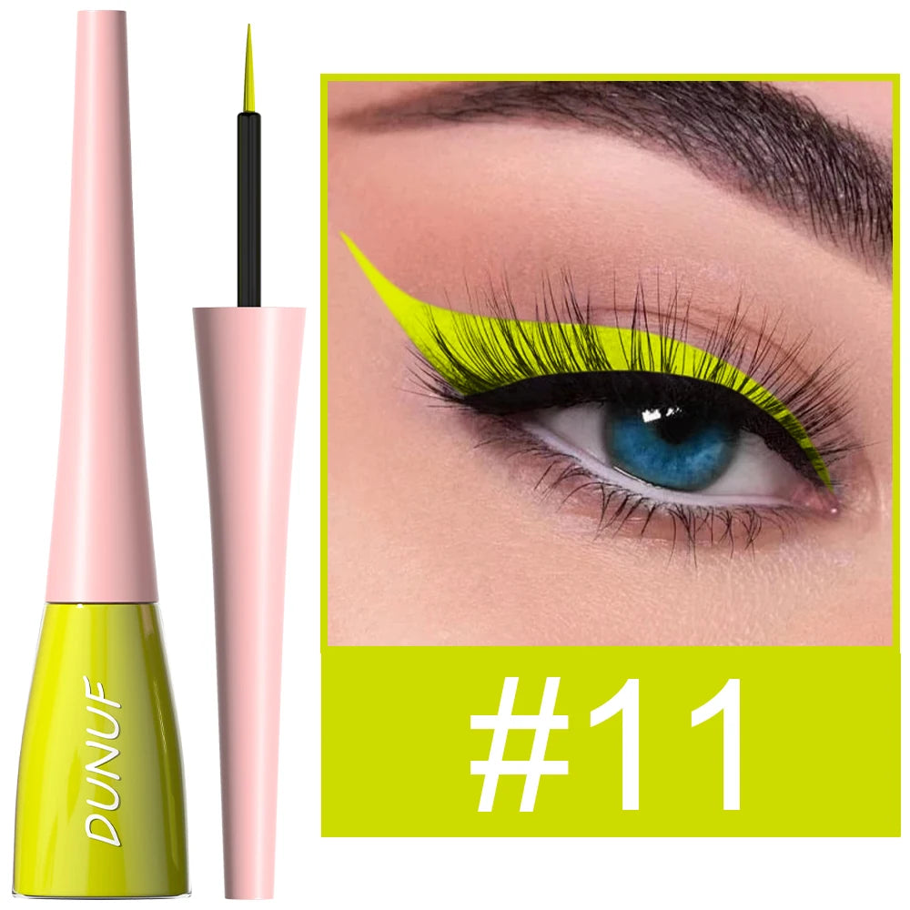 DUNUF 1 Pcs Waterproof Long-Wearing Liquid Eyeliner - Smudge-Resistant, Transfer-Proof, Perfect For Creating Dramatic Looks