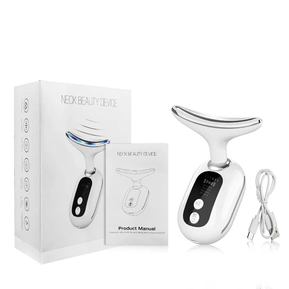 Facial Massager EMS Facial Microcurrent Neck Face Lifting Massager Red Light Therapy Anti-aging Massager Skin Tightening Device