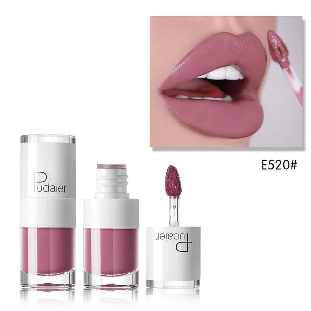 1-PCS Pink Women’s Lipstick – 16 Colors, Long-Lasting Waterproof Liquid Pencil, Matte Lipstick, Lip Gloss Makeup