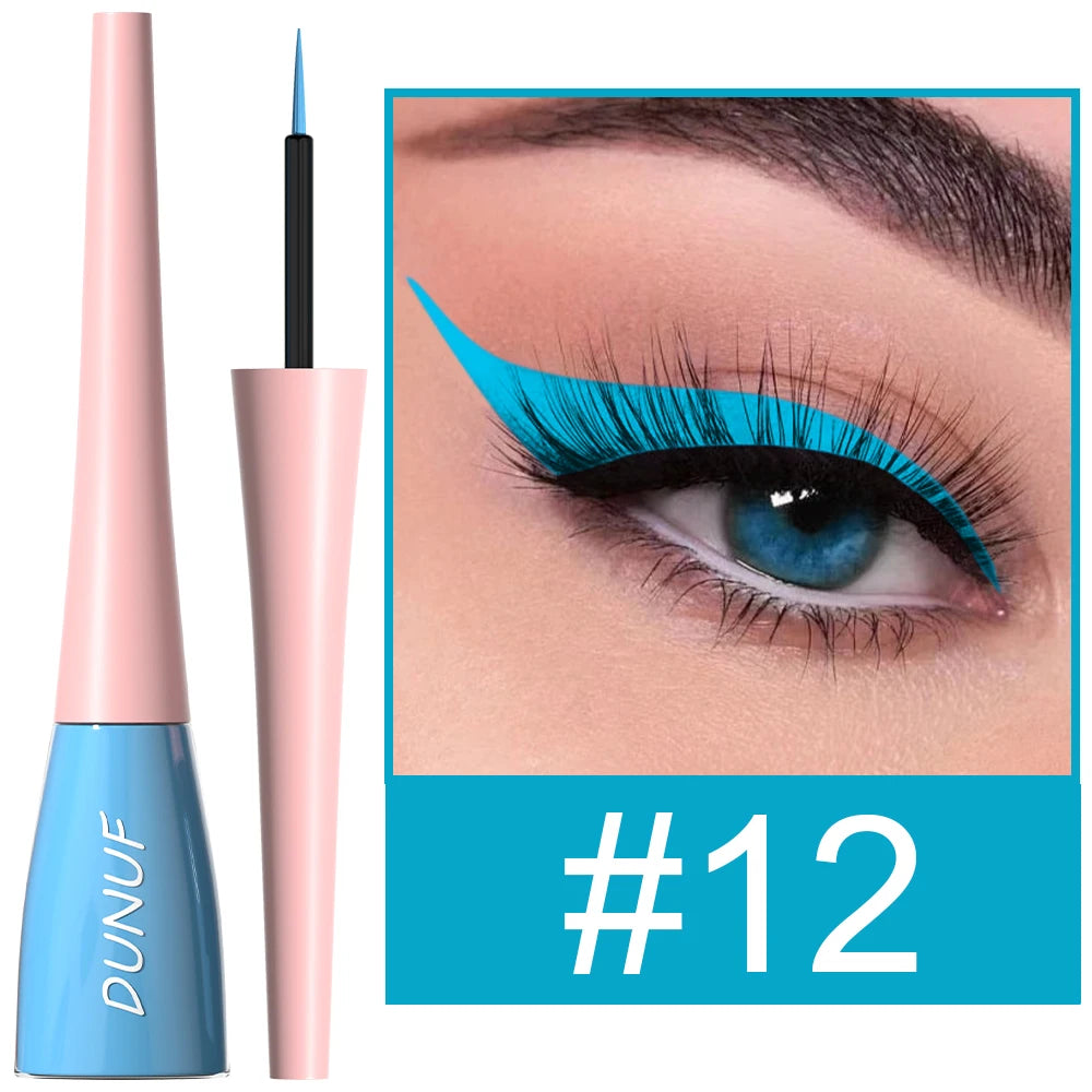 DUNUF 1 Pcs Waterproof Long-Wearing Liquid Eyeliner - Smudge-Resistant, Transfer-Proof, Perfect For Creating Dramatic Looks