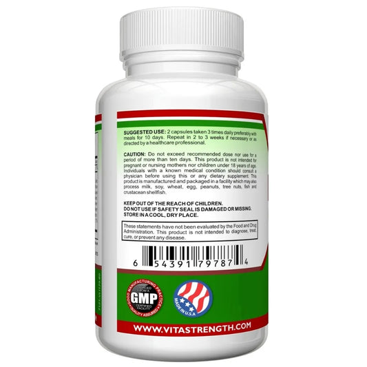 Intestinal Detox with Black Walnut, Wormwood & More - Eliminates Parasites & Other Intestinal Worms, 60 Capsules