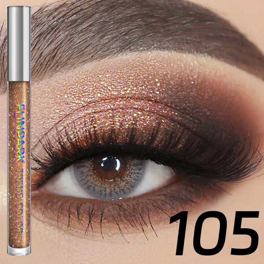 Colorful Liquid Eyeshadow Pink Green Black Diamond Shiny Eye Liner Pen Giltter Eyeshadow Palette Makeup Long Lasting Shimmer