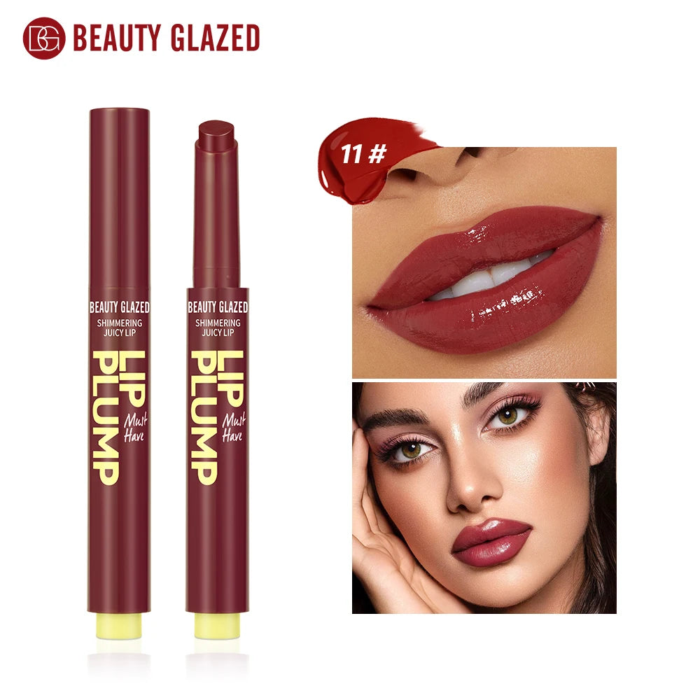 Beauty Glazed 12-Color Shimmering Juicy Lipstick Set – Moisturizing, Nourishing, Plumping Lip Makeup for Women – Perfect Gift for Girls