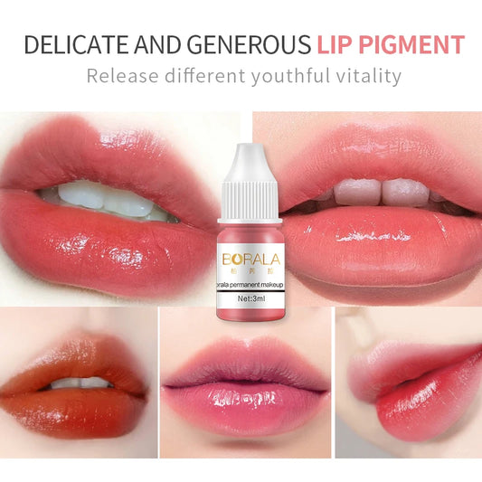 Borala 26 Colors Permanent Makeup Pigment Lip Tattoo Inks Vegan Eyebrows Microblading Pigments 3ml Body Art Ink for PMU Artists