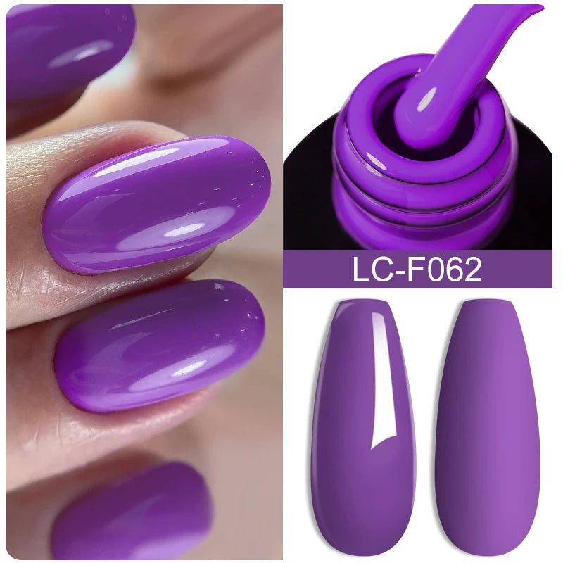 LILYCUTE Fluorescent Nail Gel Polish Orange Red Neon Bright Color Summer Series Soak Off For Manicure Nail Art UV Gel Varnish